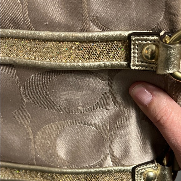 👜 Coach Poppy Signature Graffiti Glam Tote / Shoulder Bag Y2K - Picture 12 of 13
